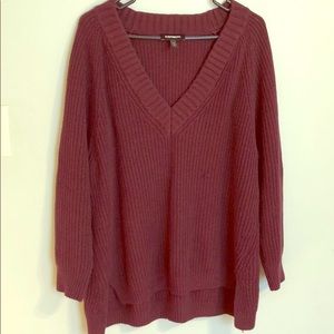 Express Oversized shaker knit sweater